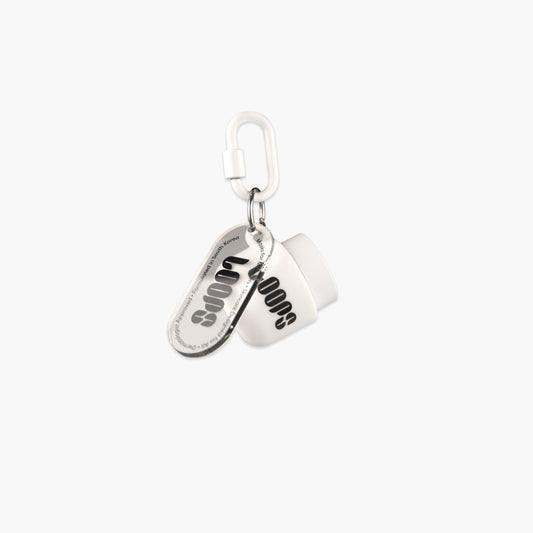 White Mini Lip Keychain