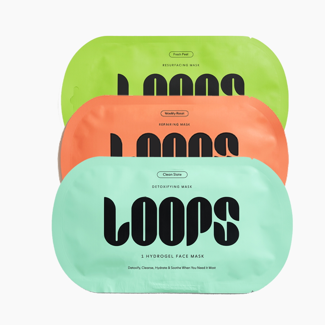 LOOPS Skincare Obsessed Kit | Hydrogel Sheet Masks With Korean ...